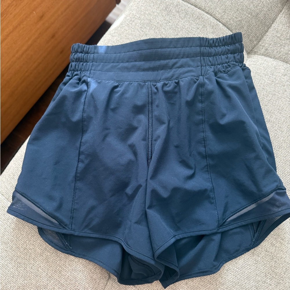 Lululemon Women's Navy Blue Athletic Shorts